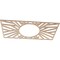 Ekena Millwork Hoover Wood Fretwork Pierced Ceiling Medallion, Alder, 40"W x 20"H x 14 3/4"ID x 3/8"T CMWP40X20X0375HOAL - alternate 4